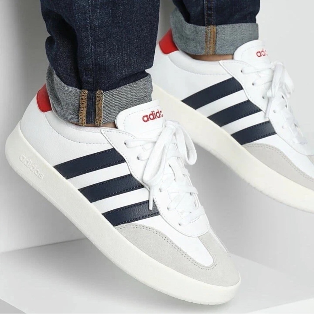 Adidas Barreda Mens Athletic Shoes White Sneakers Footwear IH1228 Multiple Sizes